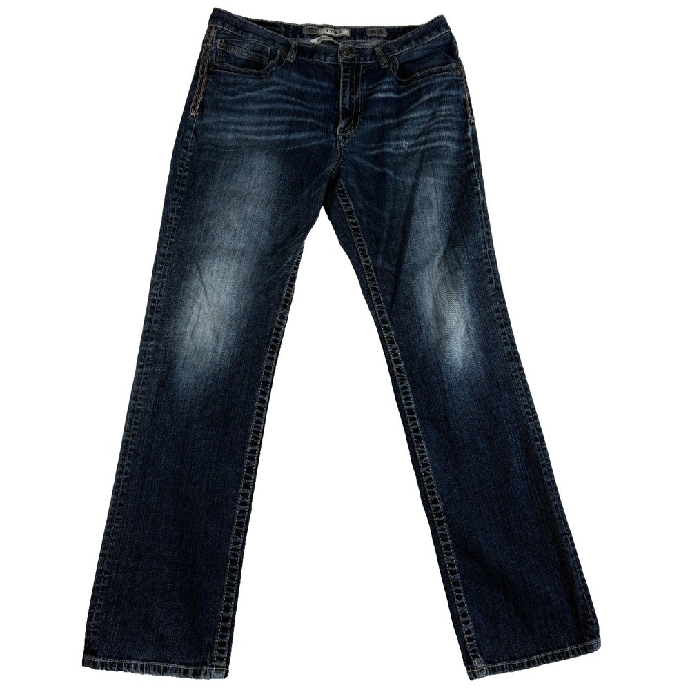 Buckle BKE Tyler Straight Leg Jeans Mens 36XL Blue Denim Stretch Medium Wash